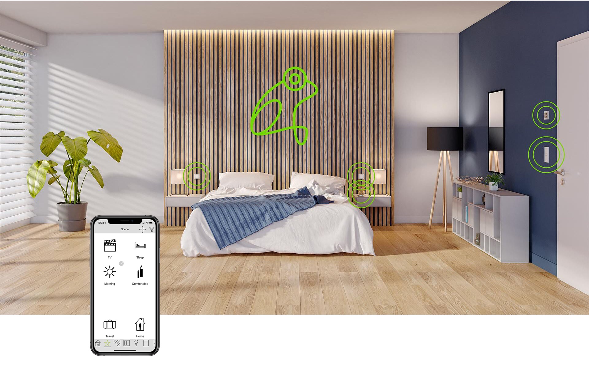 The frogControl app for controlling a frogblue smart building